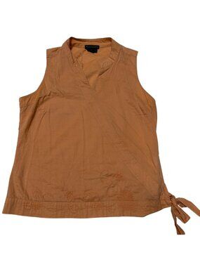Royal Robbins Sleeveless Embroidered Wrap-Style Top Women’s Small Tie Side